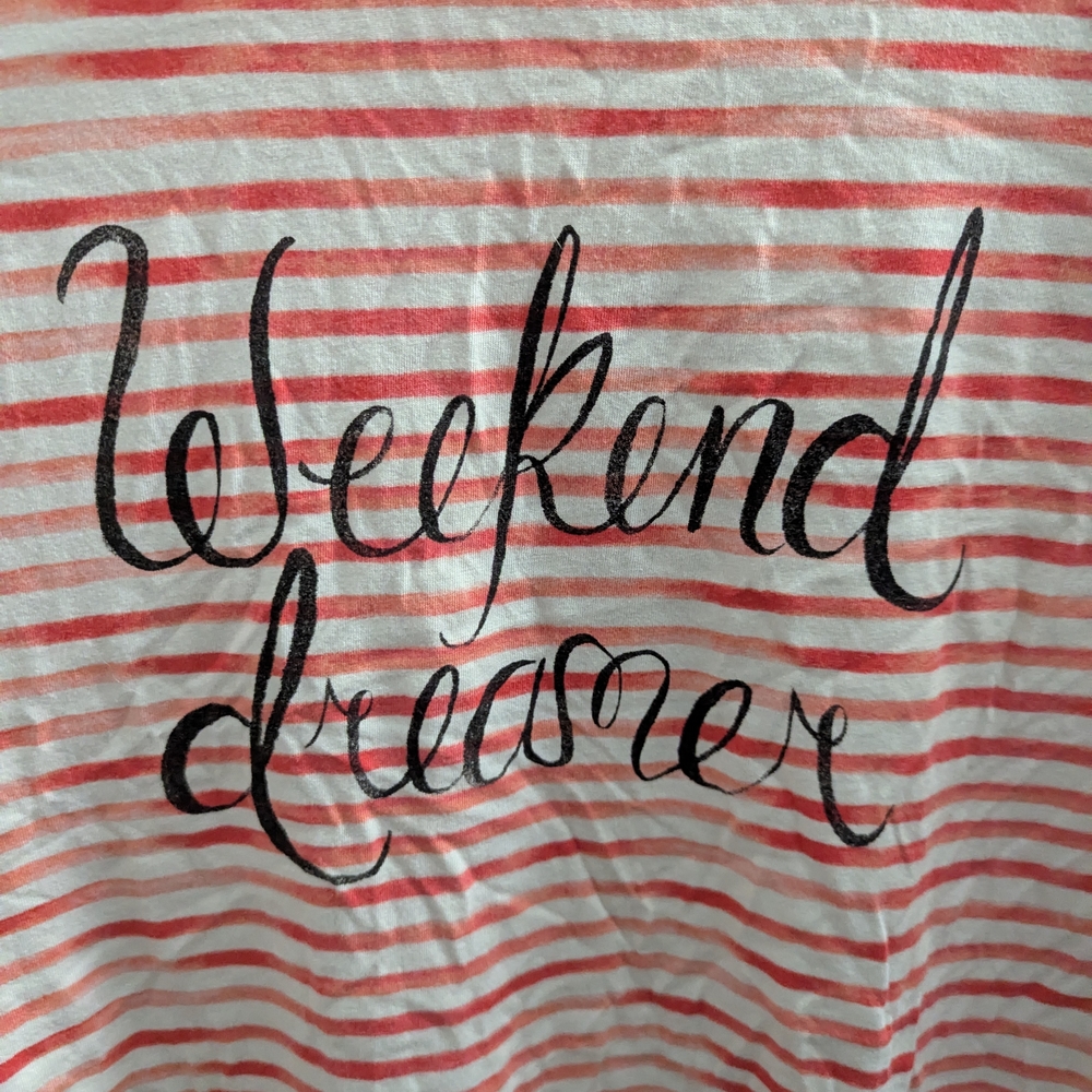 Cacique "Weekend Dreamer" Striped Pajama Top Nightgown Size 26/28 Soft Cozy PJs - Picture 3 of 4